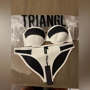 Triangl white bikini set Size M